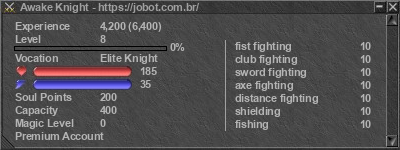 Signature for player Awake Knight
