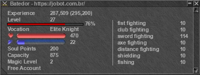 Signature for player Batedor