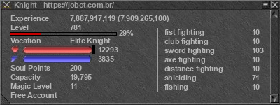 Signature for player Knight