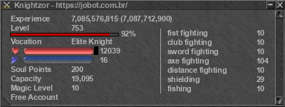 Signature for player Knightzor
