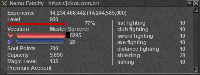 Signature for player Nemu Fatality