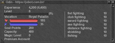 Signature for player Odin