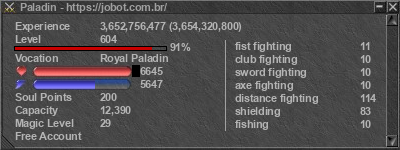 Signature for player Paladin